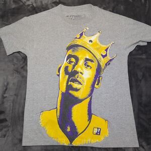 The Forest Lab Kobe Bryant LA Lakers Gray T-shirt Size Small